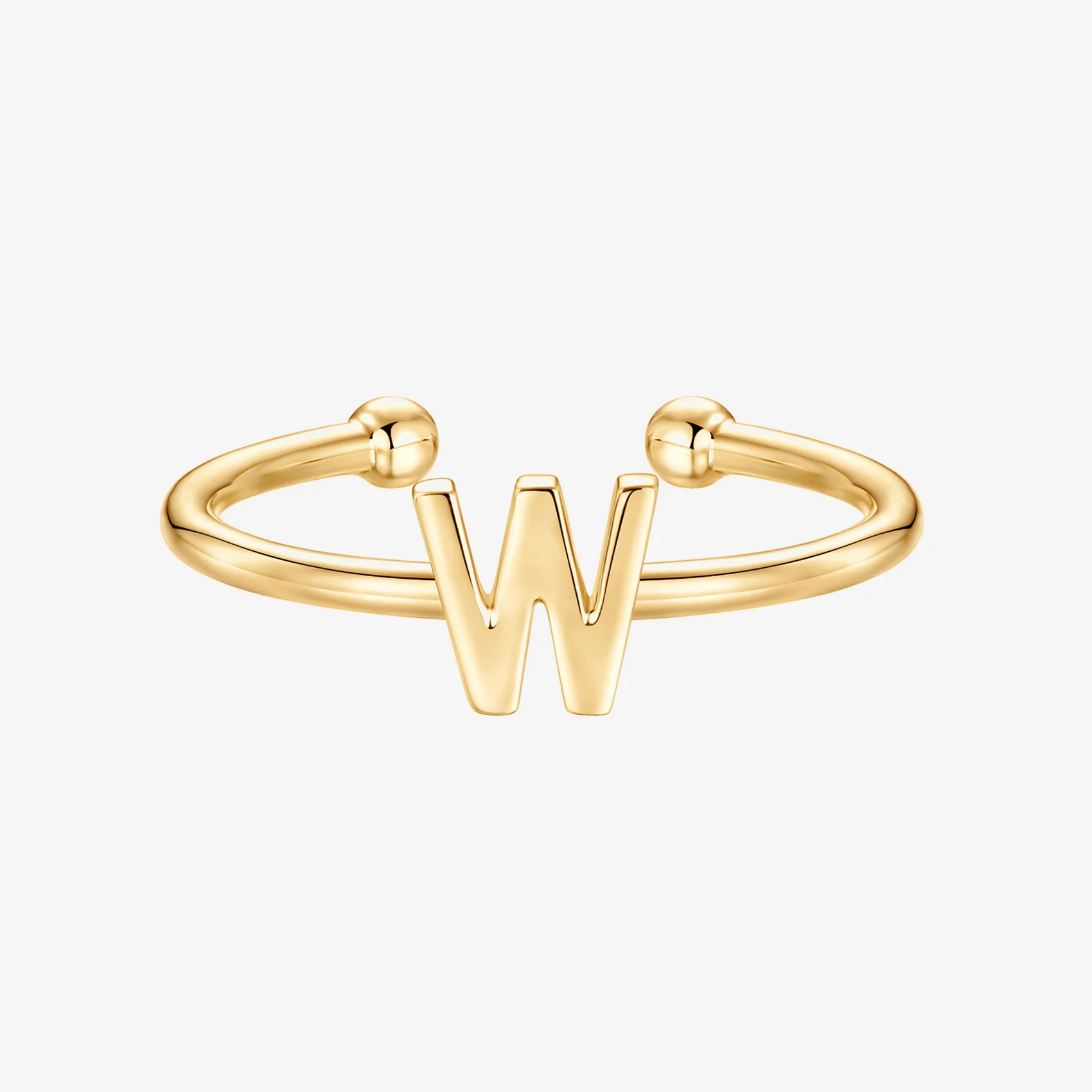 Thin Initial Ring - Image 114