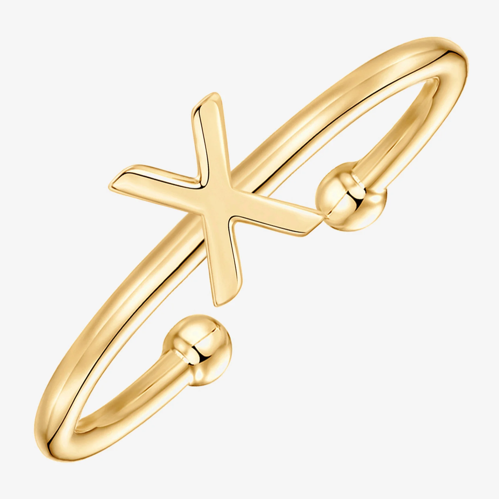 Thin Initial Ring - Image 116