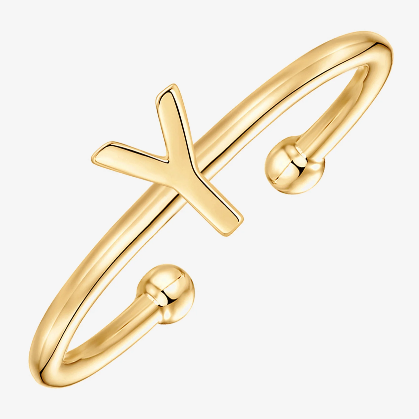 Thin Initial Ring - Image 121