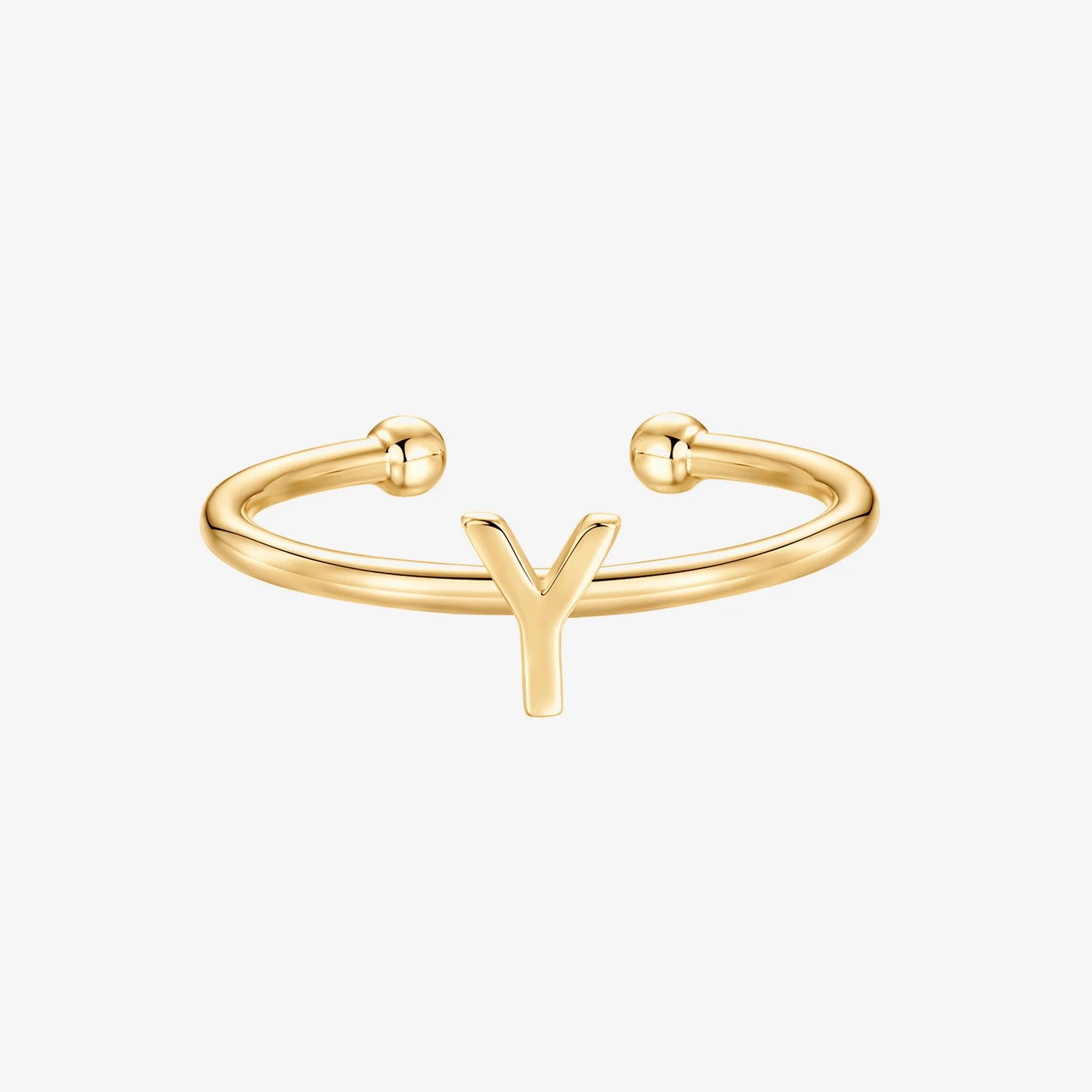 Thin Initial Ring - Image 124