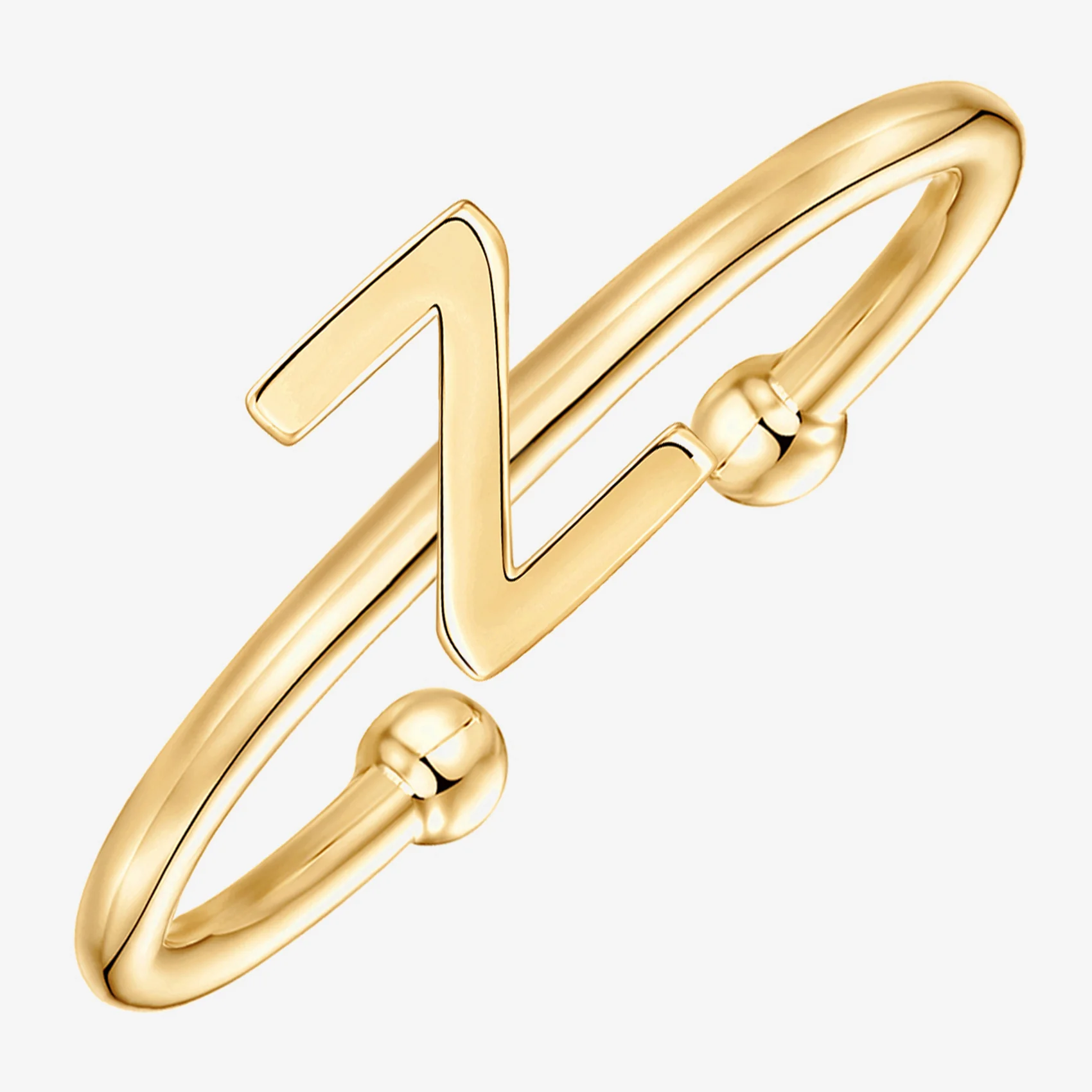 Thin Initial Ring - Image 126