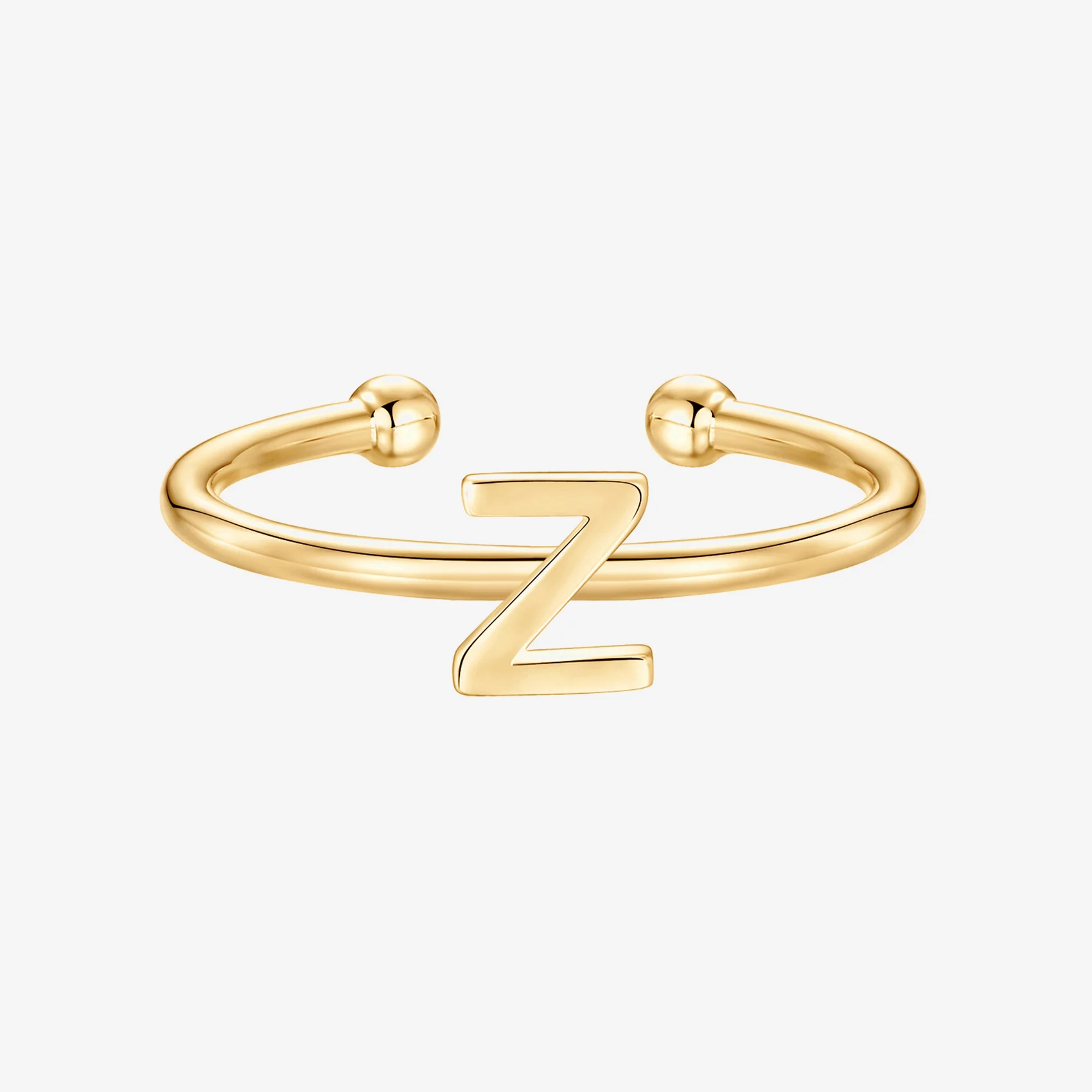 Thin Initial Ring - Image 129