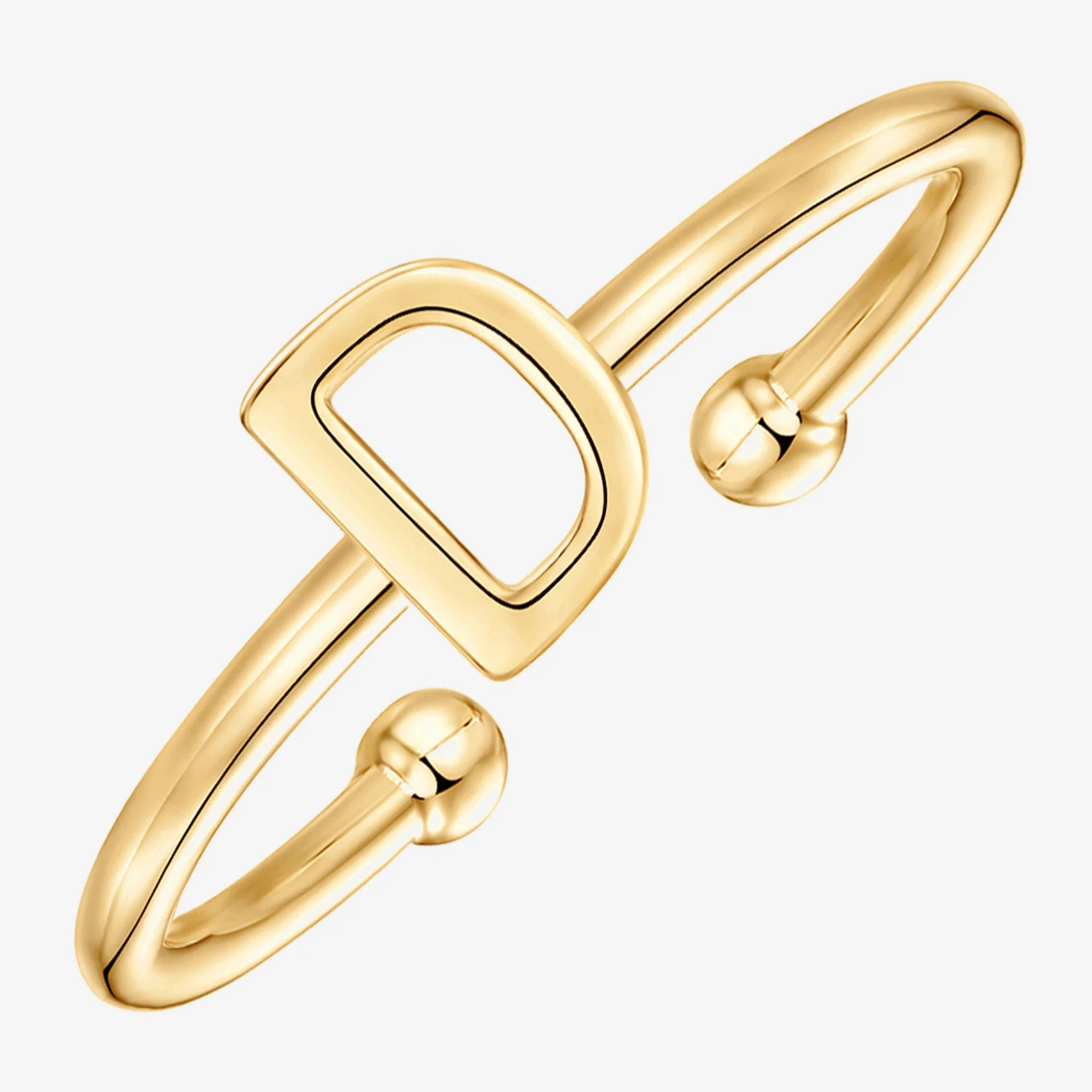 Thin Initial Ring - Image 16