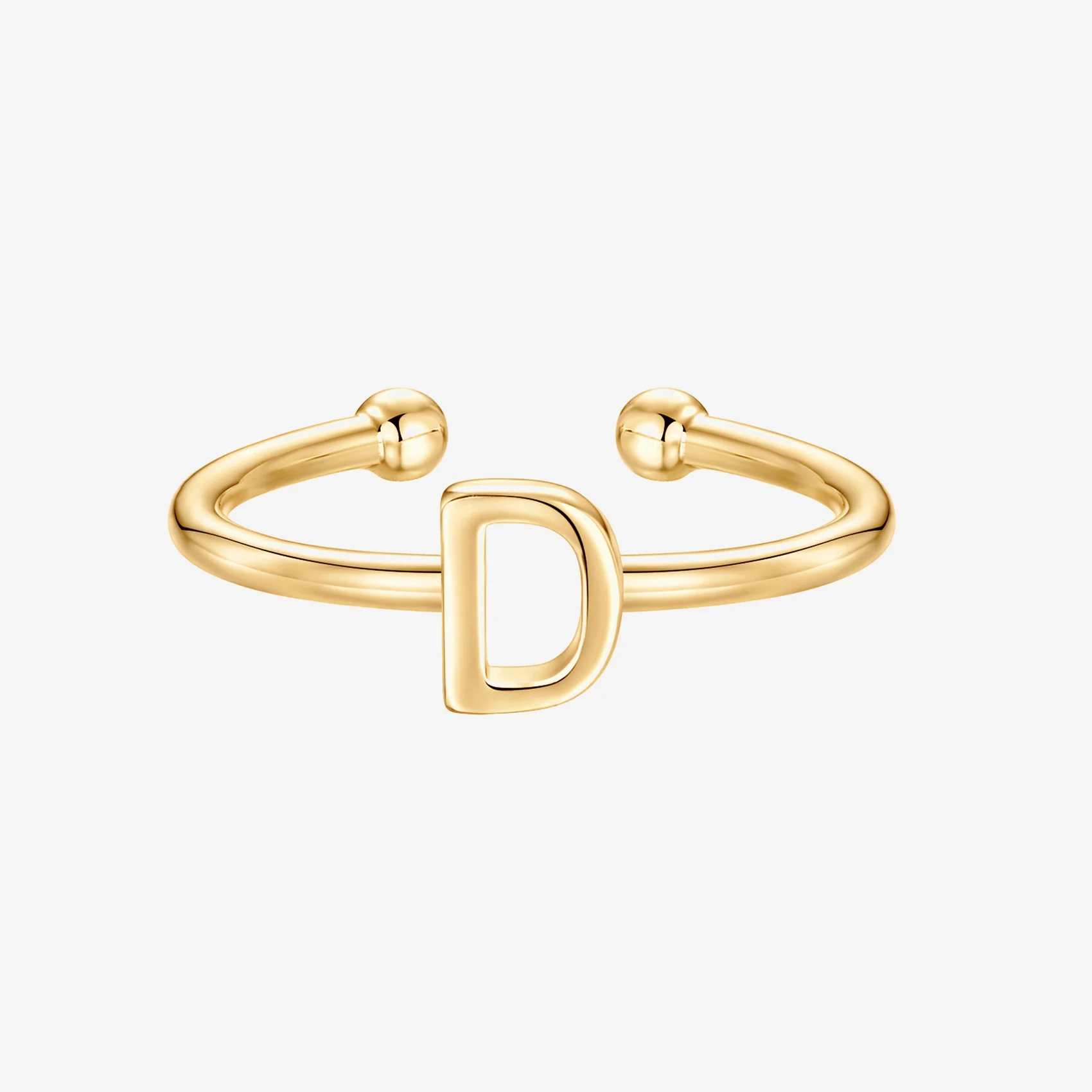 Thin Initial Ring - Image 19