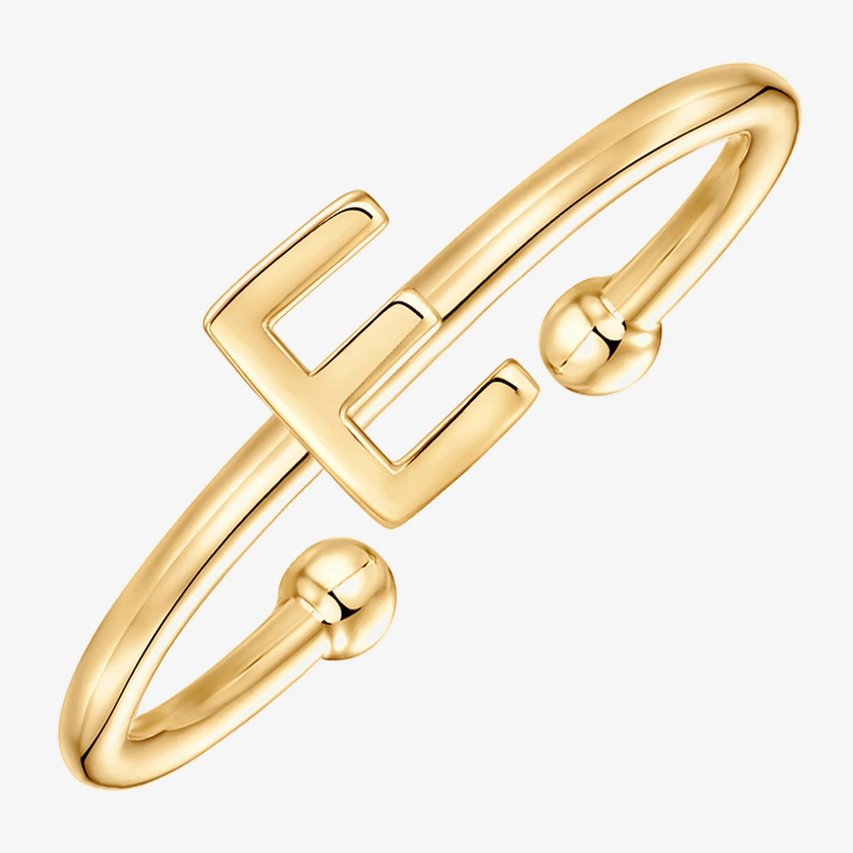 Thin Initial Ring - Image 21