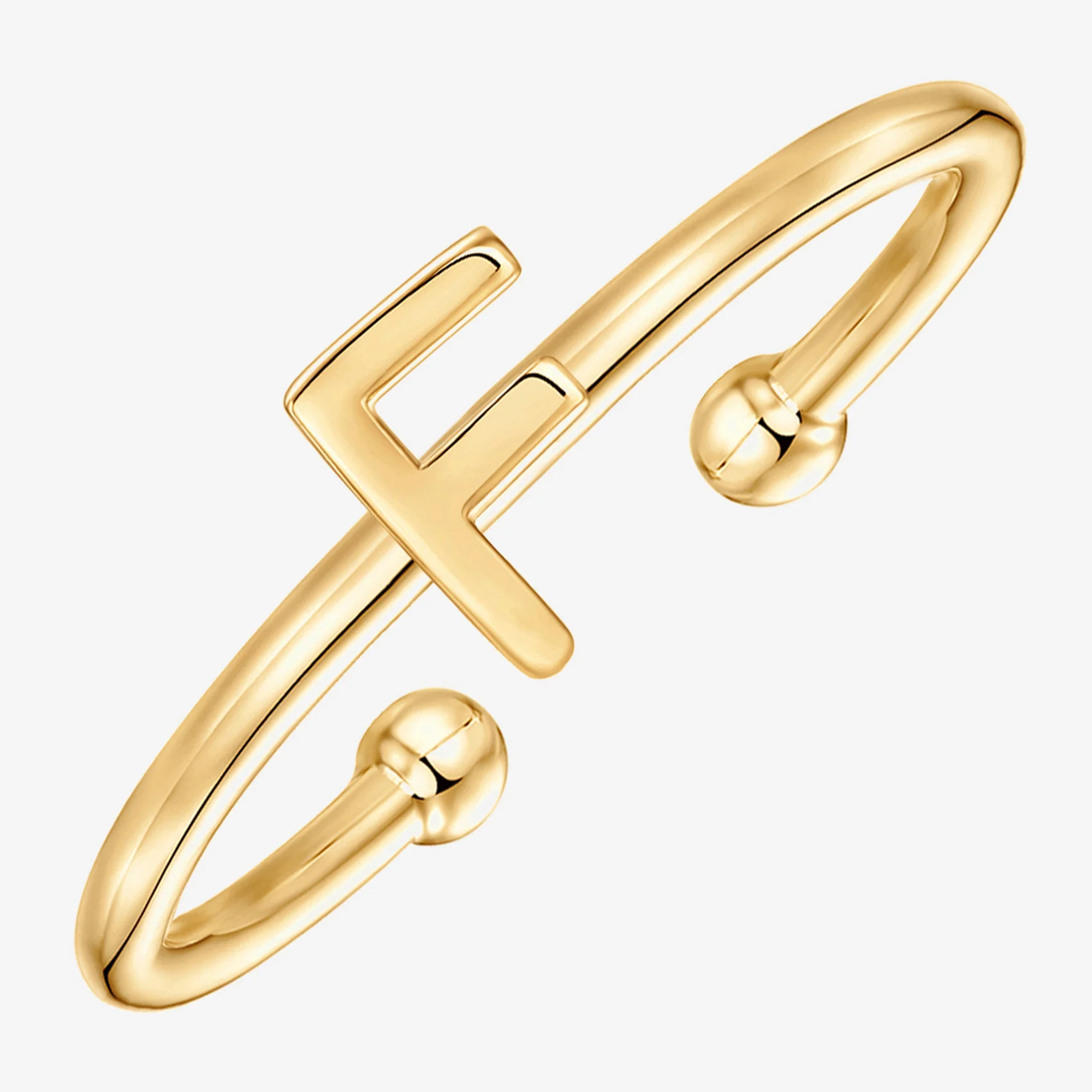 Thin Initial Ring - Image 26