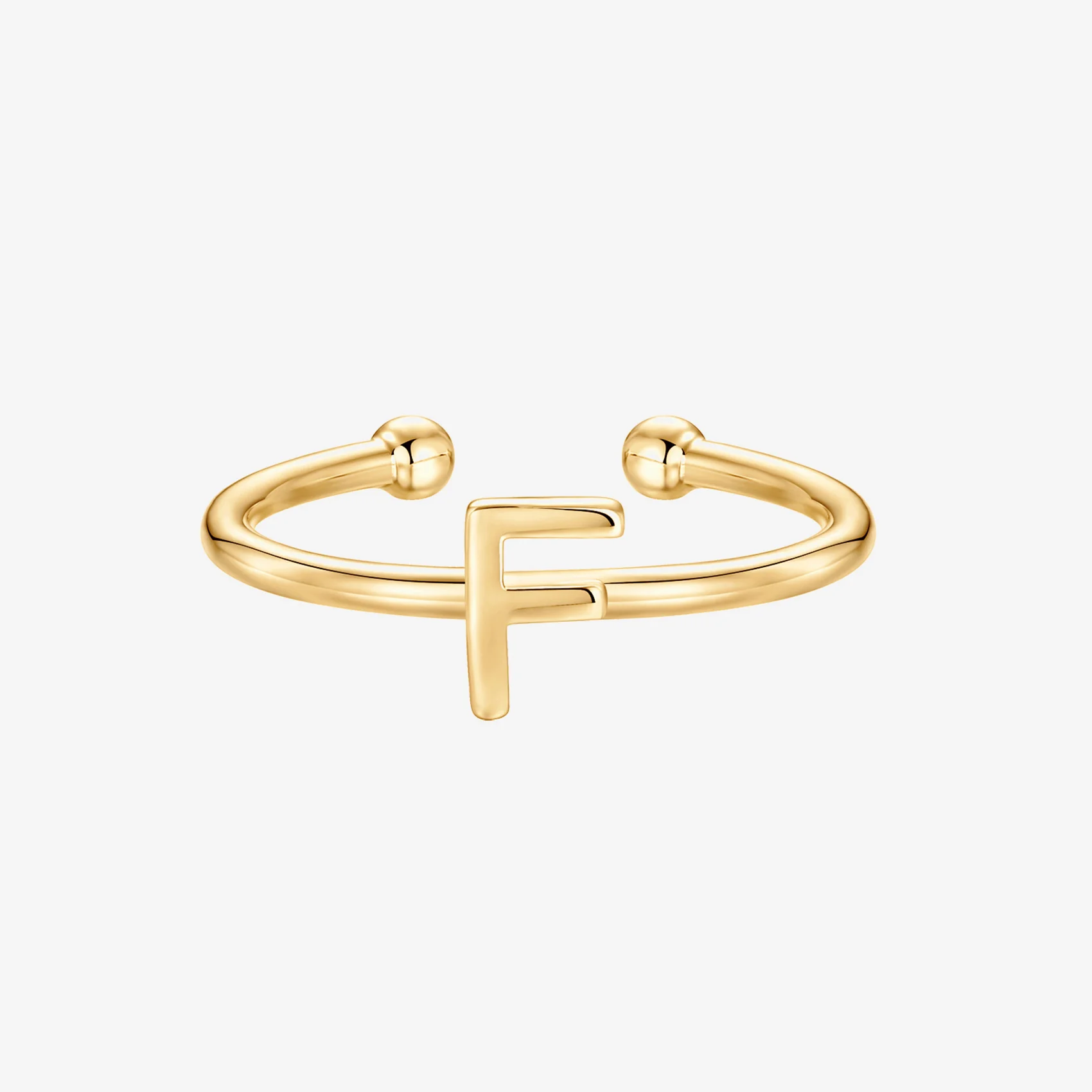 Thin Initial Ring - Image 29