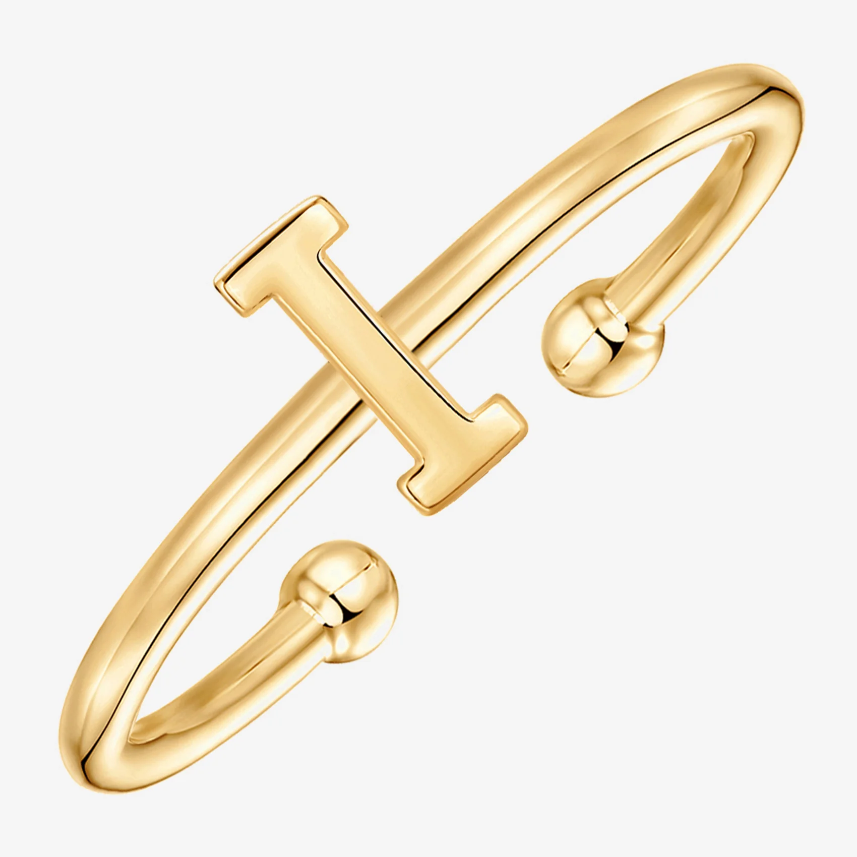 Thin Initial Ring - Image 41