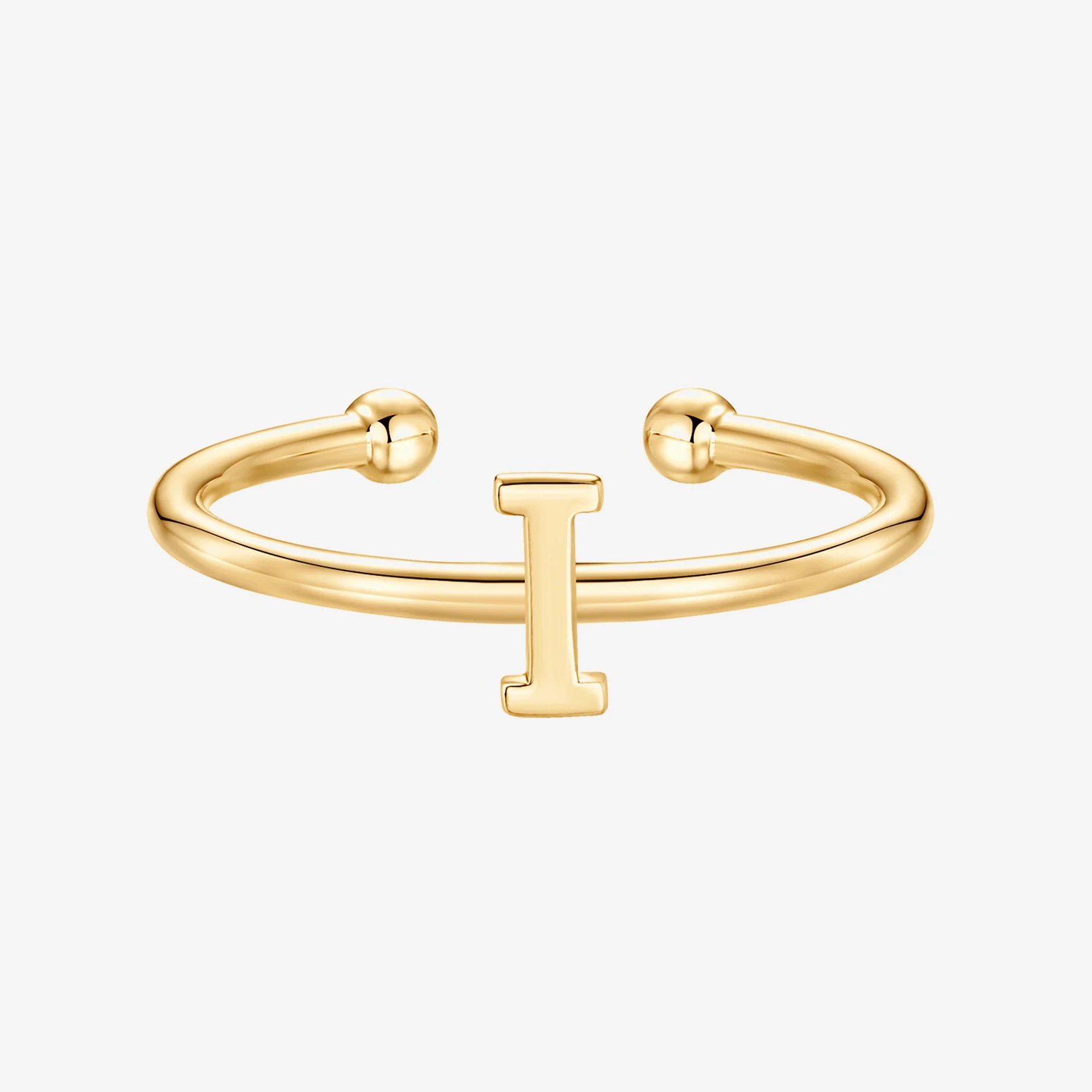 Thin Initial Ring - Image 44