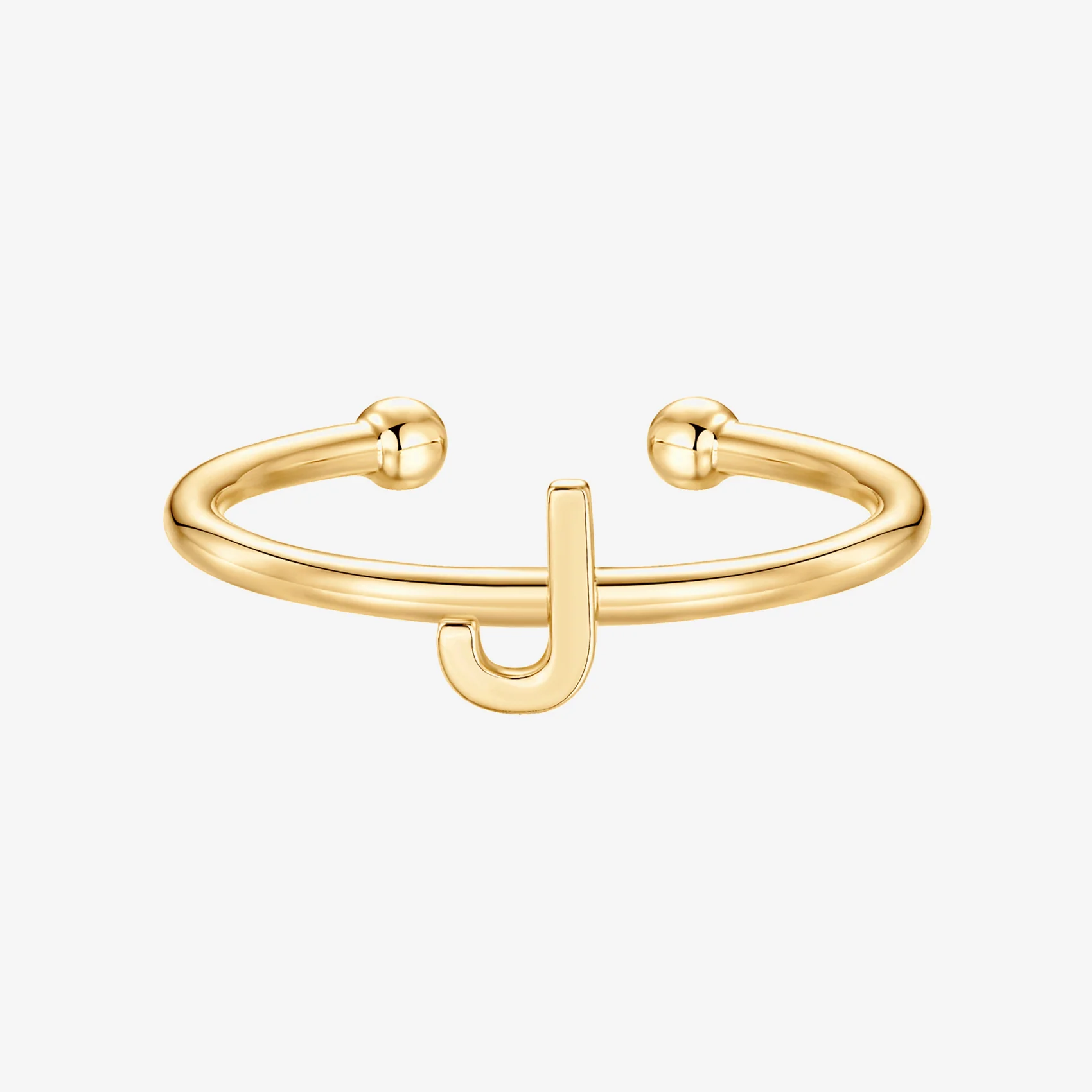 Thin Initial Ring - Image 49