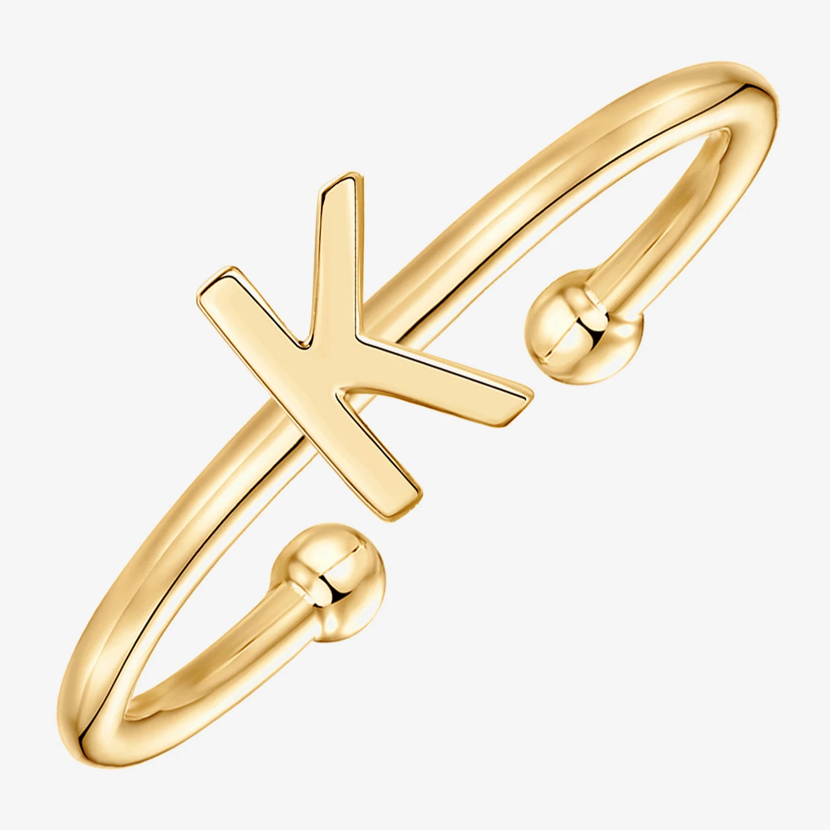 Thin Initial Ring - Image 51
