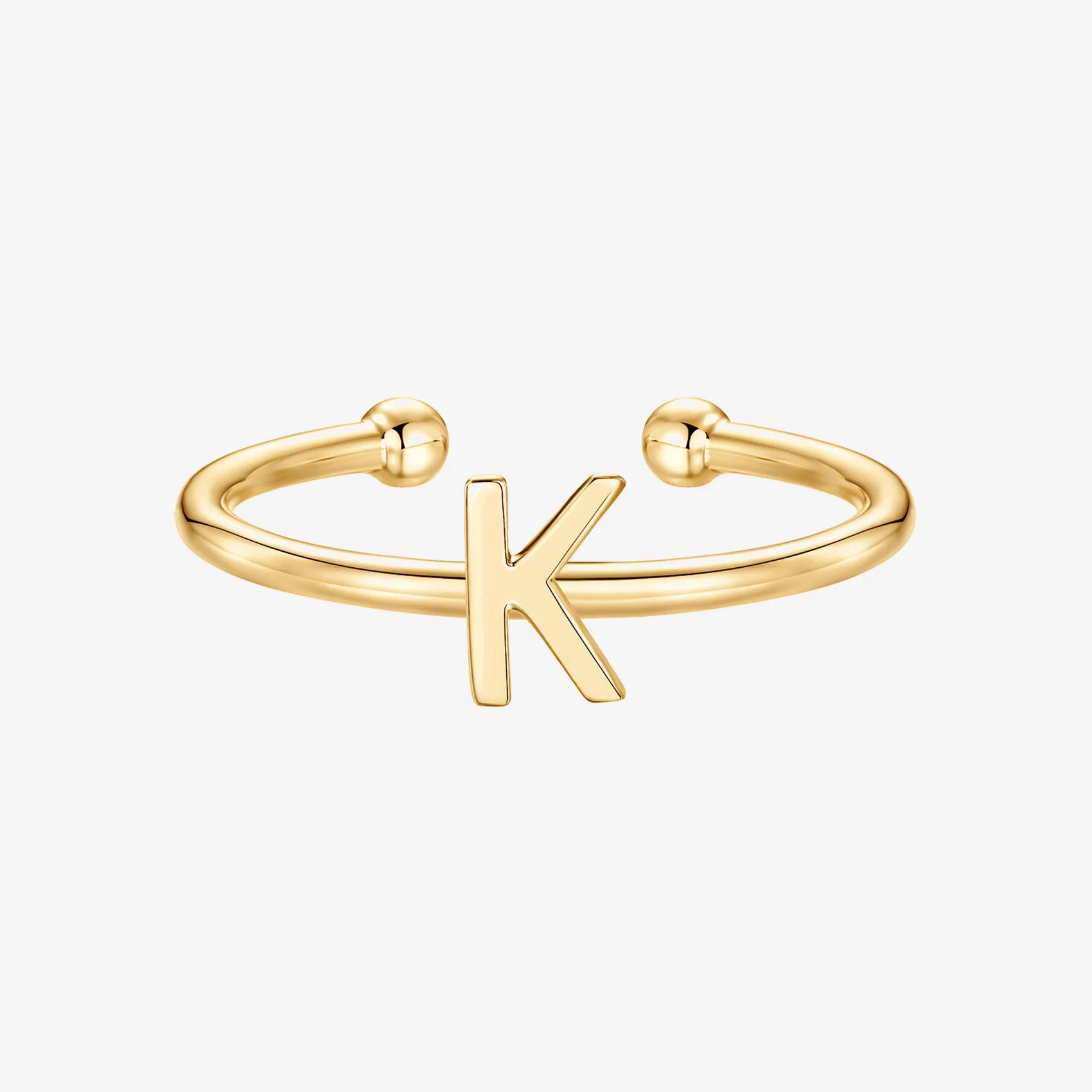 Thin Initial Ring - Image 54
