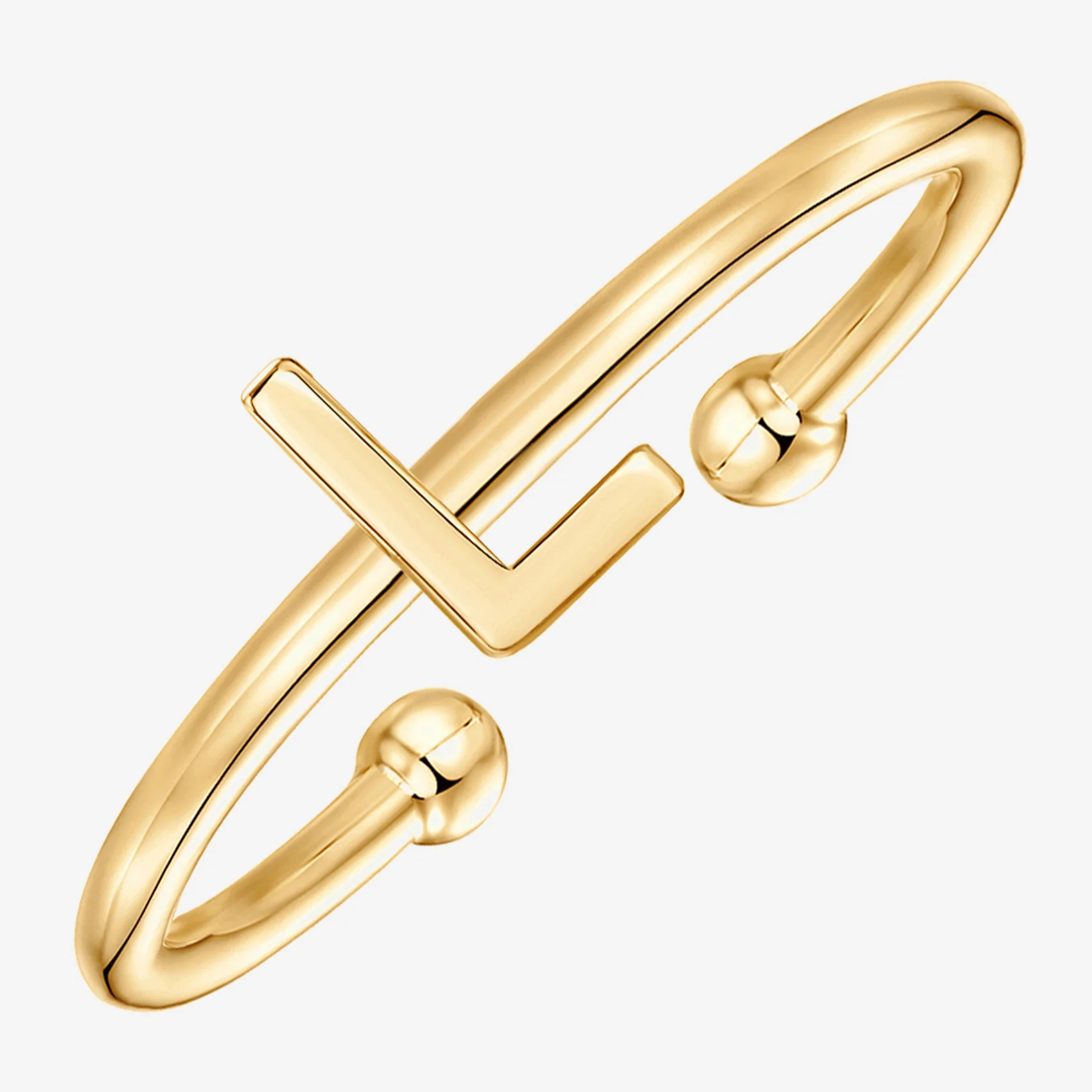 Thin Initial Ring - Image 56