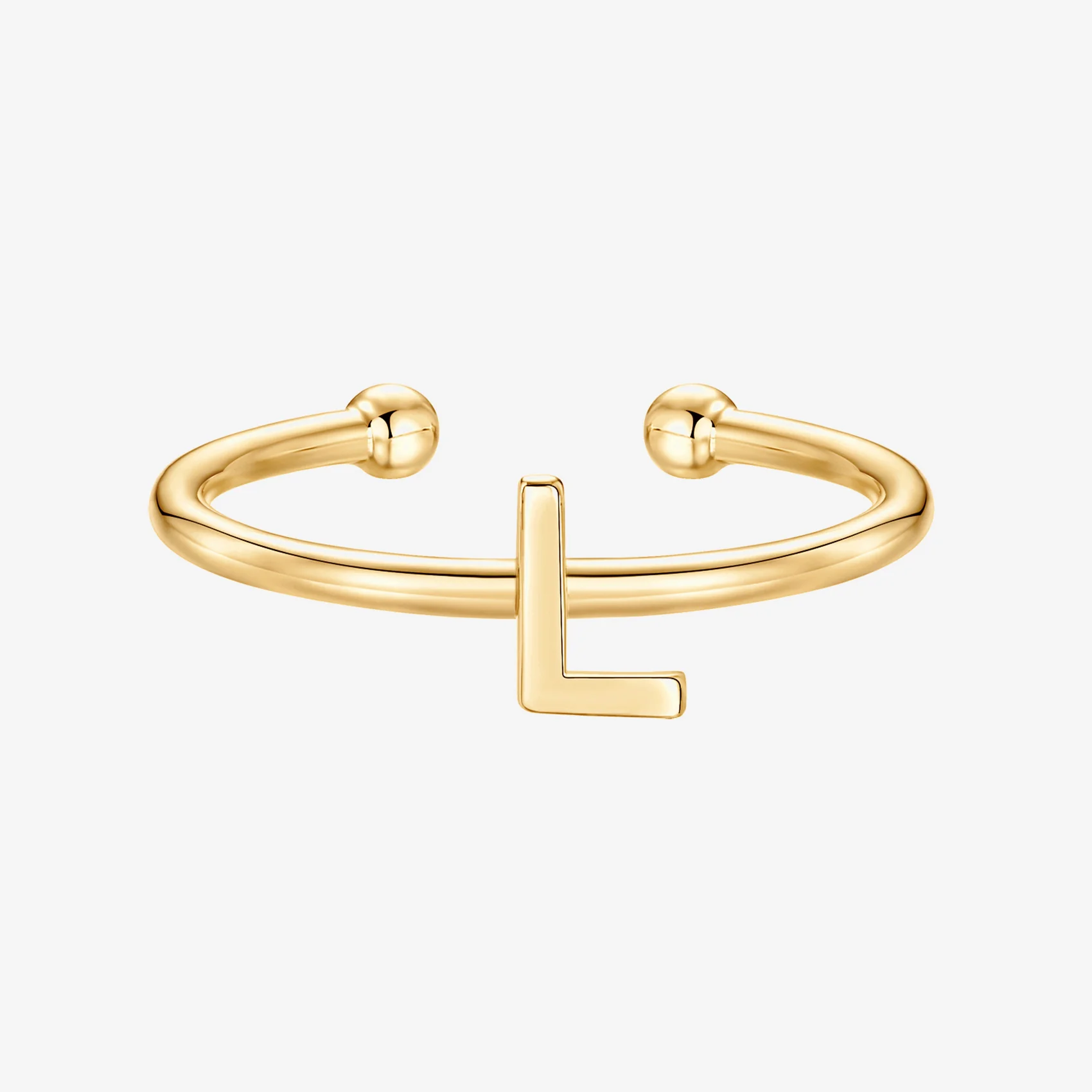 Thin Initial Ring - Image 59