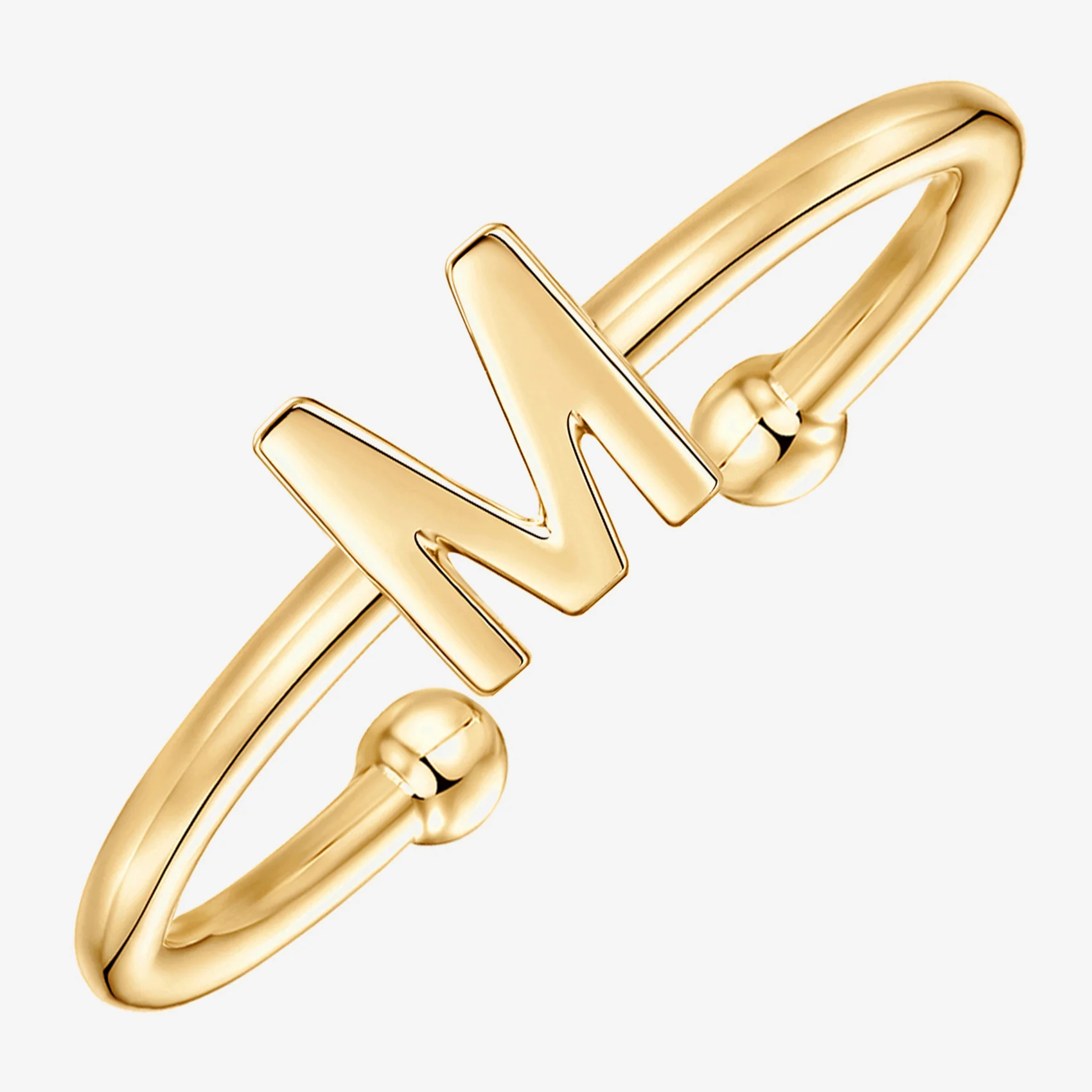 Thin Initial Ring - Image 61