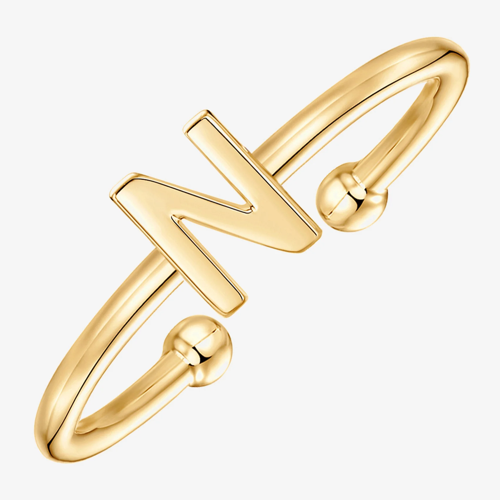 Thin Initial Ring - Image 66