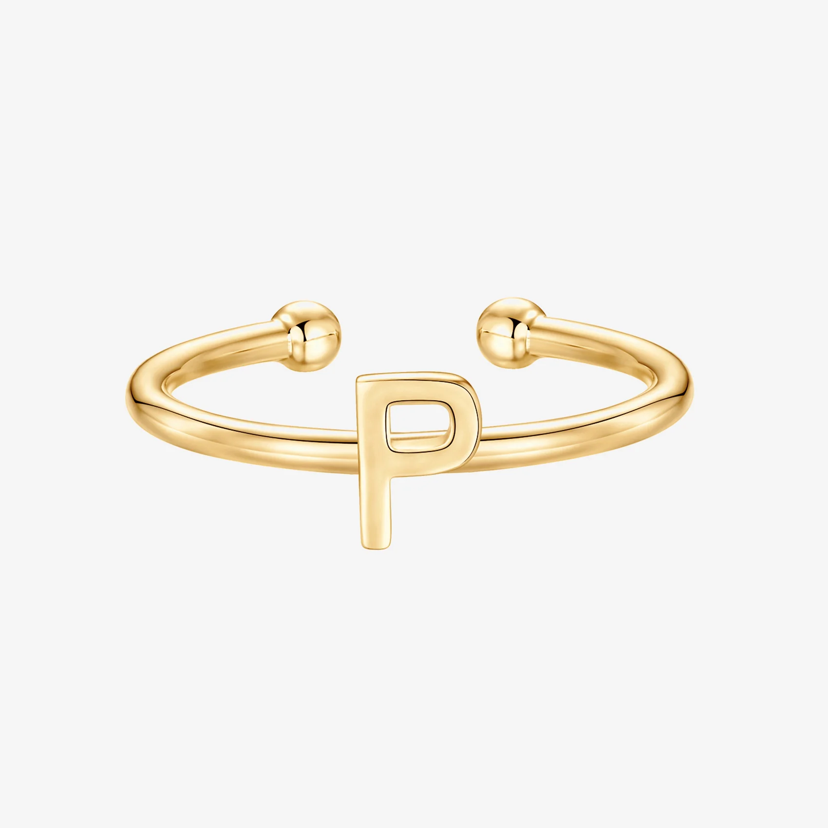 Thin Initial Ring - Image 79