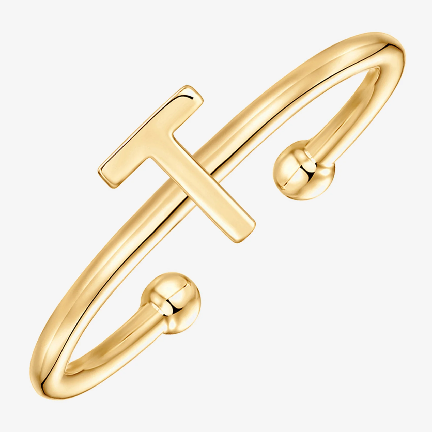 Thin Initial Ring - Image 96