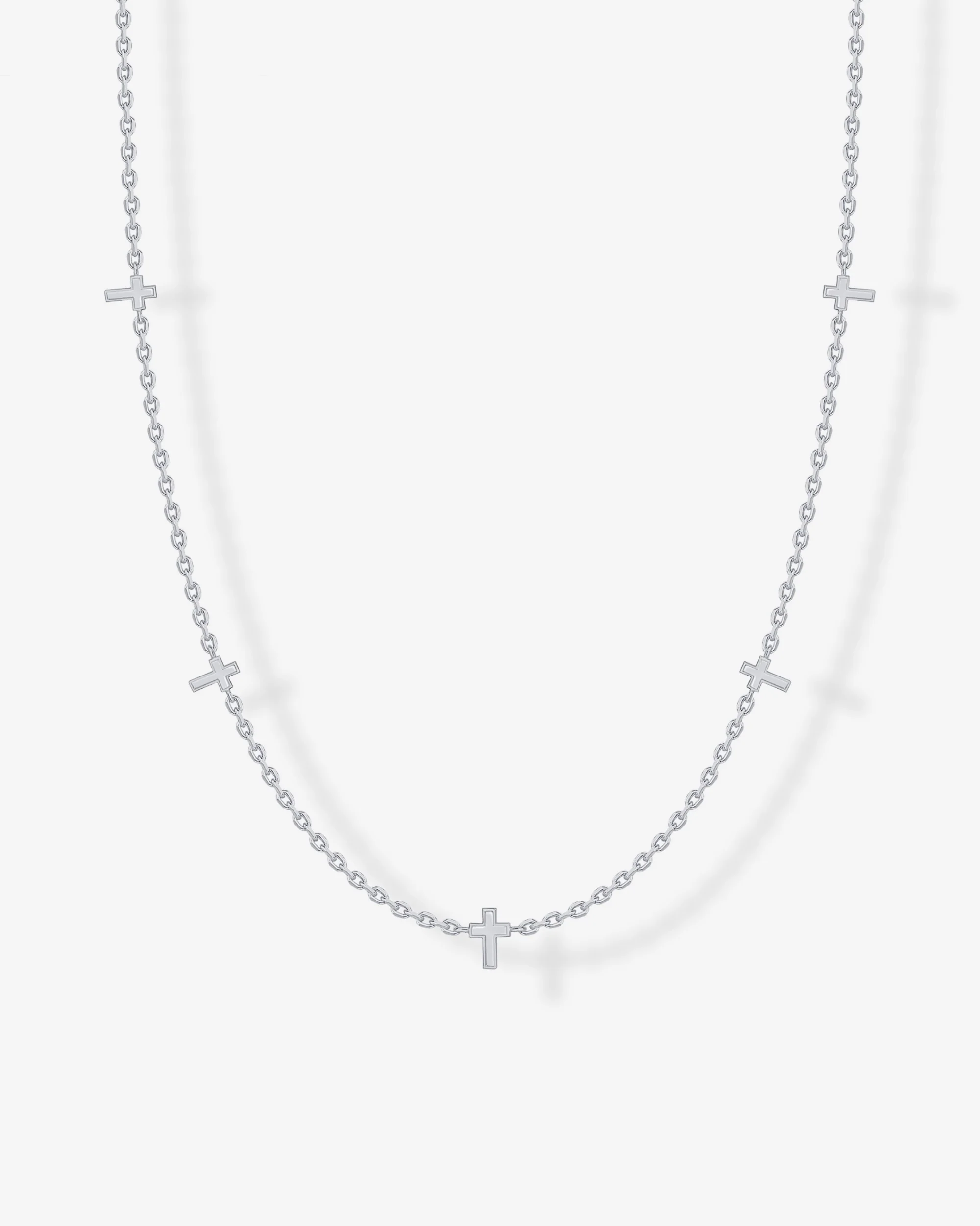 Tiny Cross Station Necklace - Image 4