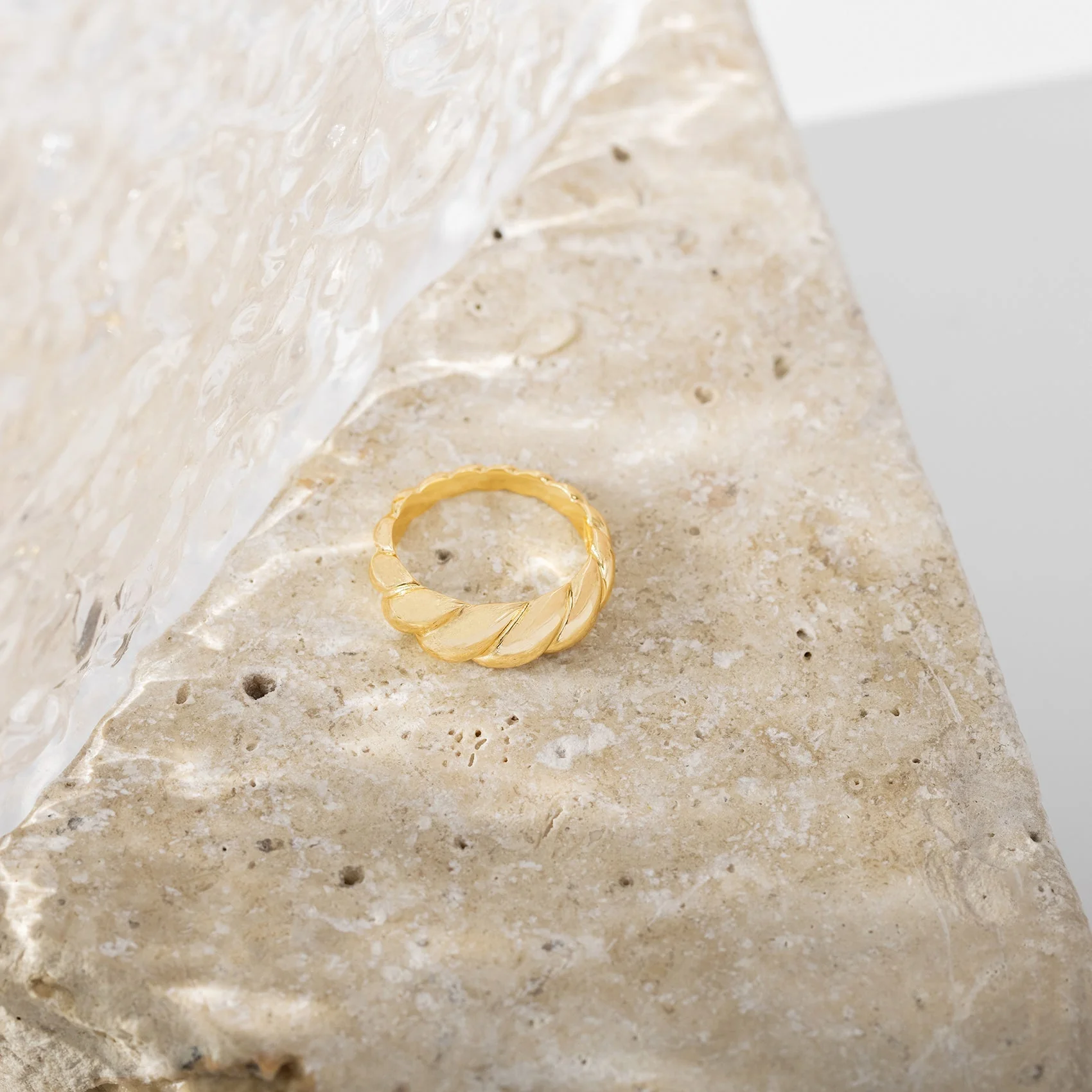 Vermeil Croissant Ring - Image 3