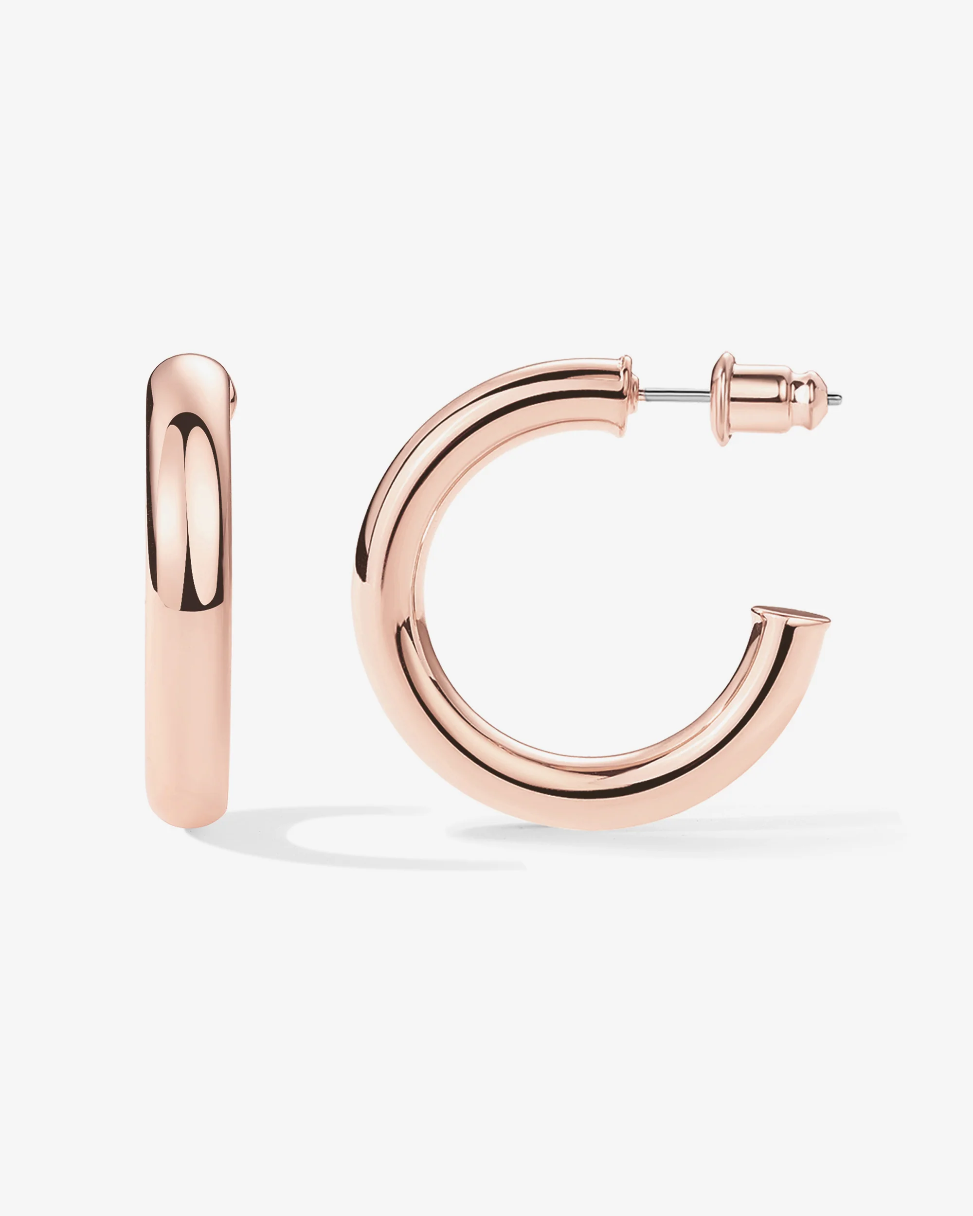 Vermeil Round Chunky Hoops - Image 20