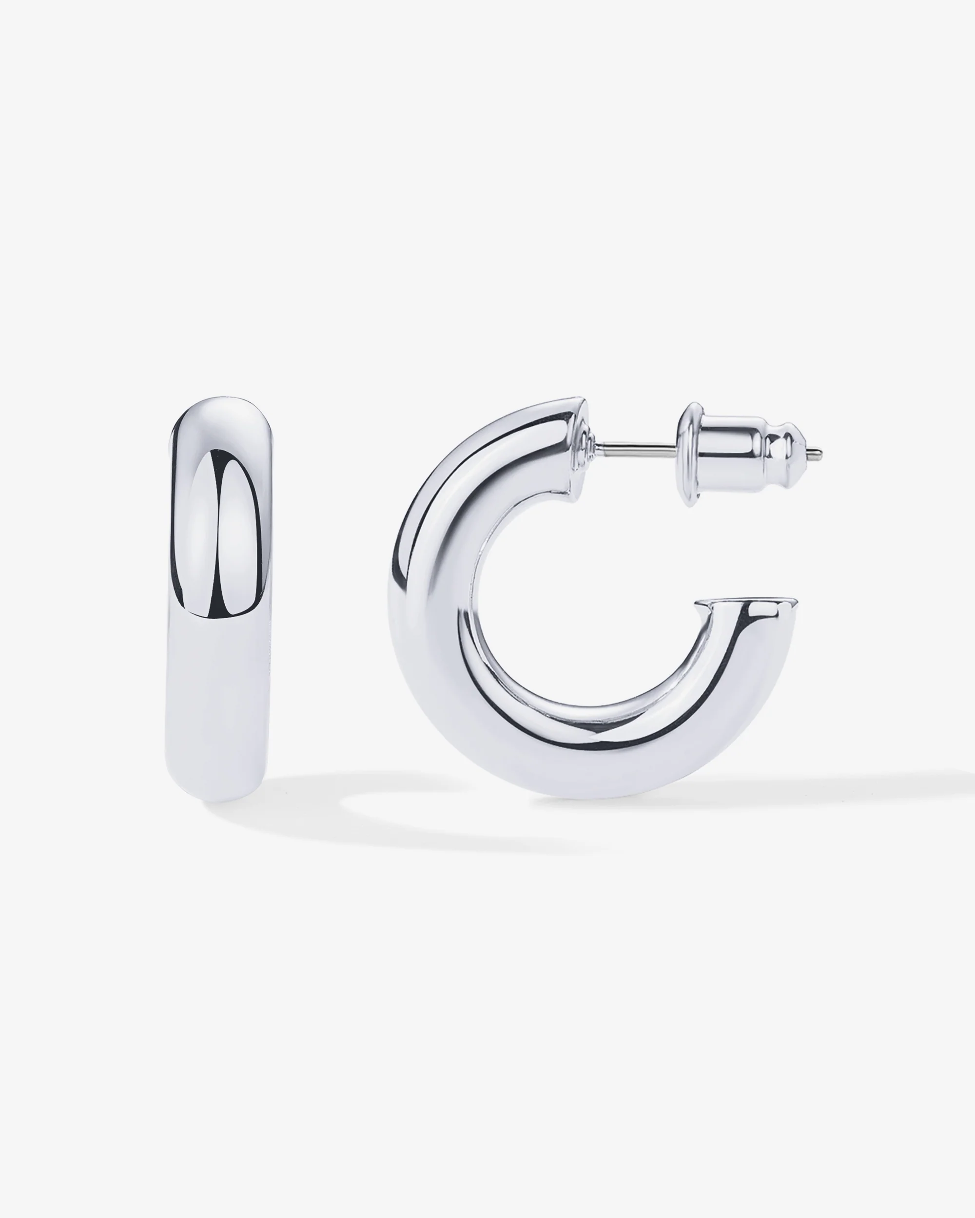 Vermeil Round Chunky Hoops - Image 30