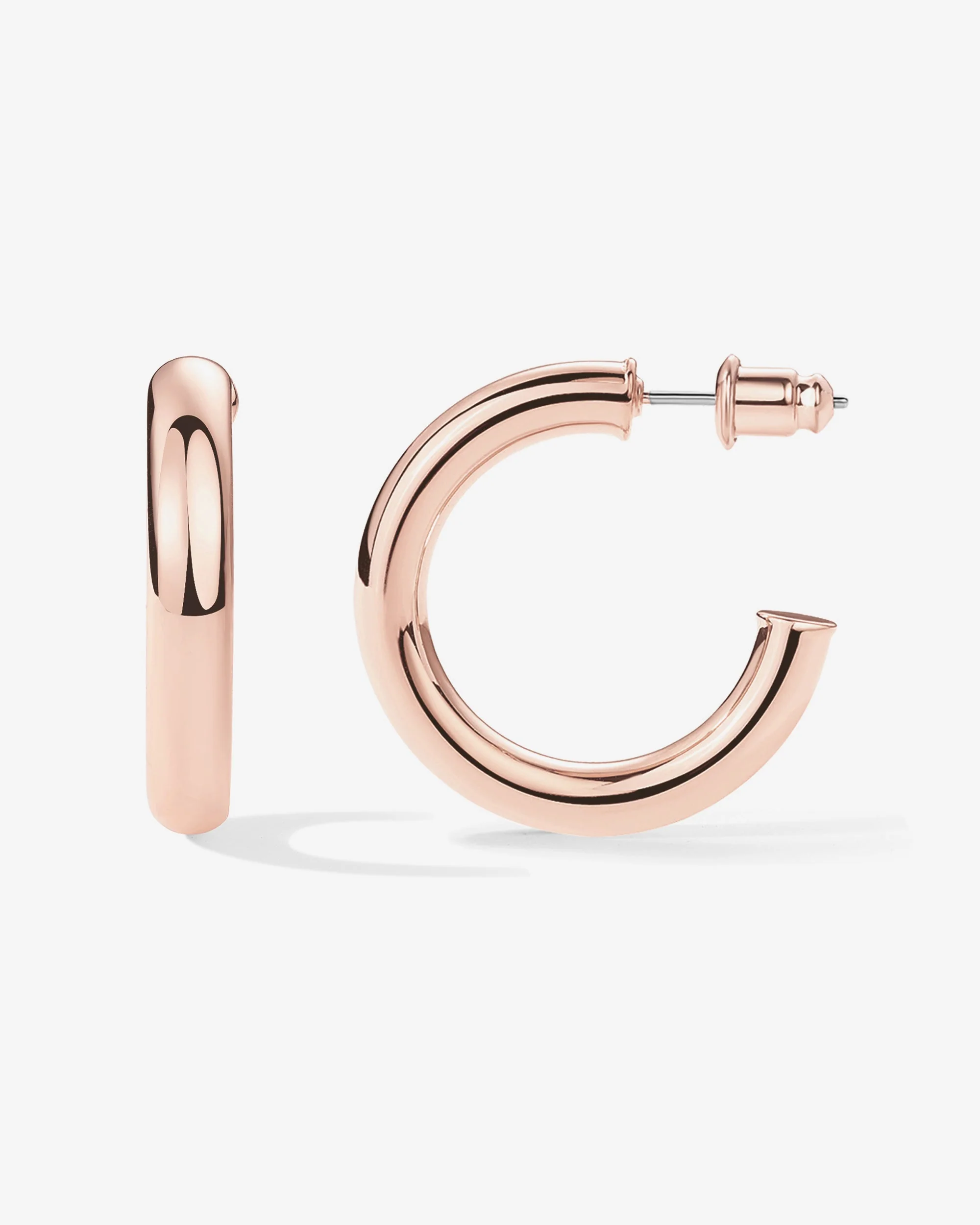 Vermeil Round Chunky Hoops - Image 50