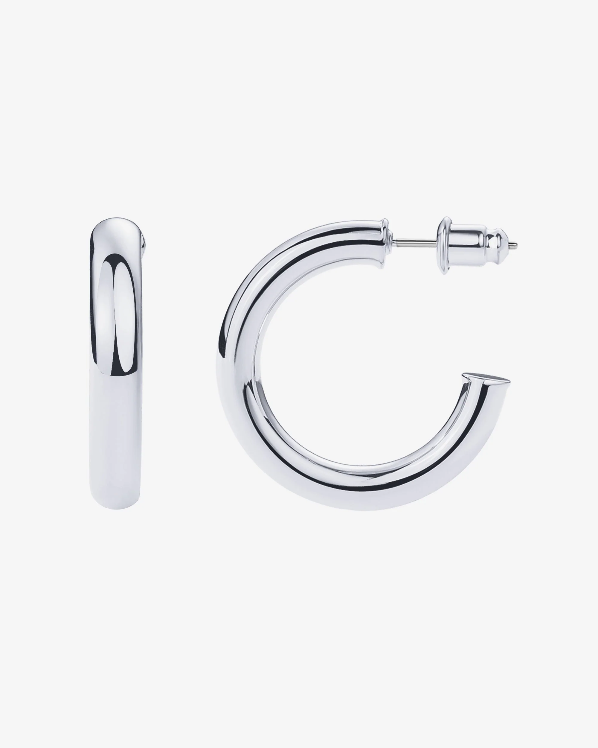 Vermeil Round Chunky Hoops - Image 53